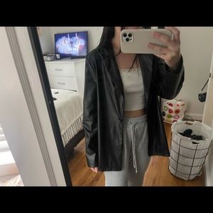 Faux leather jacket!
